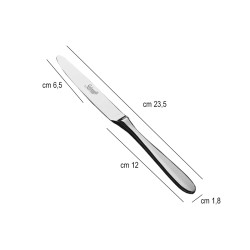 Coltello tavola acciaio inox grand hotel salvinelli Salvinelli posate  in Coltello tavola