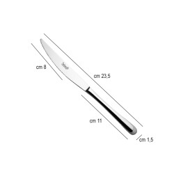 Coltello tavola acciaio inox princess salvinelli Salvinelli posate  in Linee
