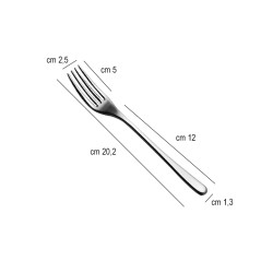 Forchetta tavola acciaio inox princess salvinelli Salvinelli posate  in Forchetta tavola