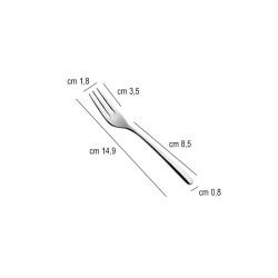 Forchettina dolce acciaio inox princess salvinelli Salvinelli posate  in Linee