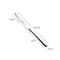 Coltello tavola acciaio inox style salvinelli Salvinelli posate  in Linee