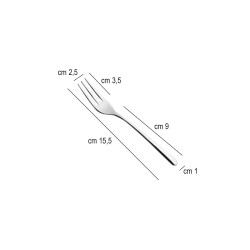 Forchettina dolce acciaio inox style salvinelli Salvinelli posate  in Linee