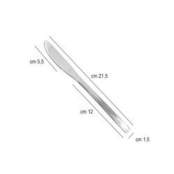 Coltello tavola acciaio hotel comas Comas  in Linee
