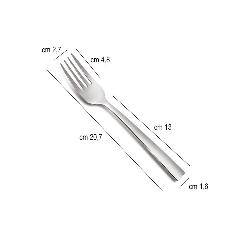 Forchetta tavola acciaio madrid comas Comas  in Linee