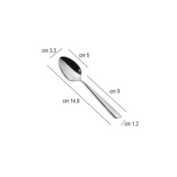 Cucchiaino the acciaio nice comas Comas  in Linee