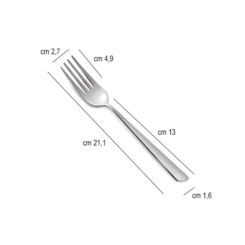 Forchetta tavola acciaio nice comas Comas  in Linee
