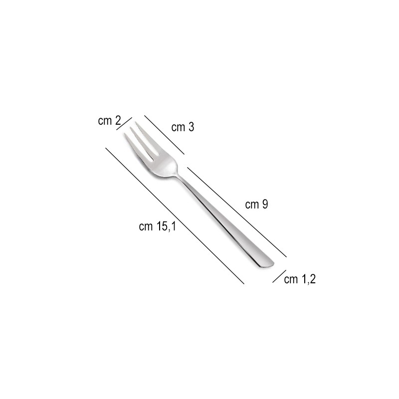 Forchettina dolce acciaio nice comas Comas  in Linee