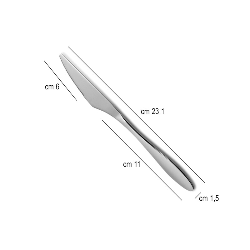Coltello tavola acciaio mia comas Comas  in Coltello tavola
