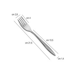 Forchetta tavola acciaio mia comas Comas  in Linee