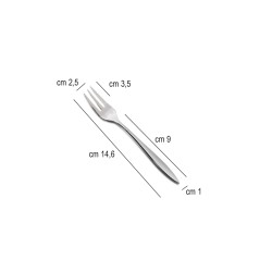Forchettina dolce acciaio mia comas Comas  in Linee