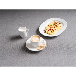 Piatto fondo bianco oxford in porcellana cm 23 Rausa srl  in Linee