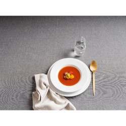 Piatto dessert bianco oxford in porcellana cm 22 Rausa srl  in Linee