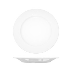 Piatto piano bianco oxford in porcellana cm 24 | Piatti da ristorante
