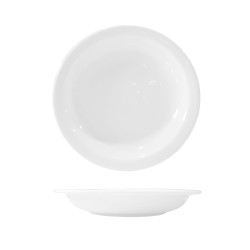 Piatto fondo bianco madrid in porcellana cm 22 | Rausa srl