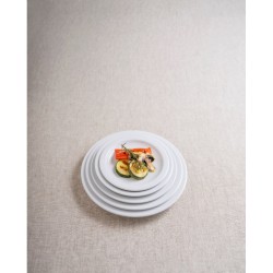 Piatto fondo bianco madrid in porcellana cm 22 Rausa srl  in Linee