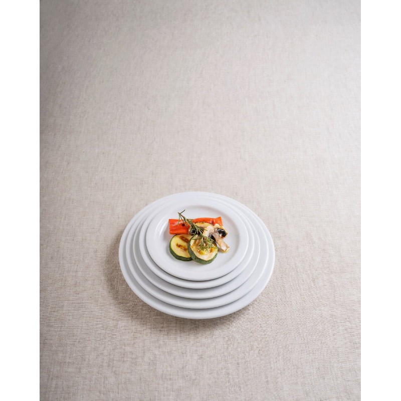 Piatto fondo bianco madrid in porcellana cm 22 Rausa srl  in Linee