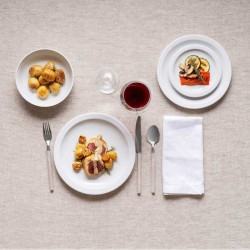 Piatto fondo bianco madrid in porcellana cm 22 Rausa srl  in Linee