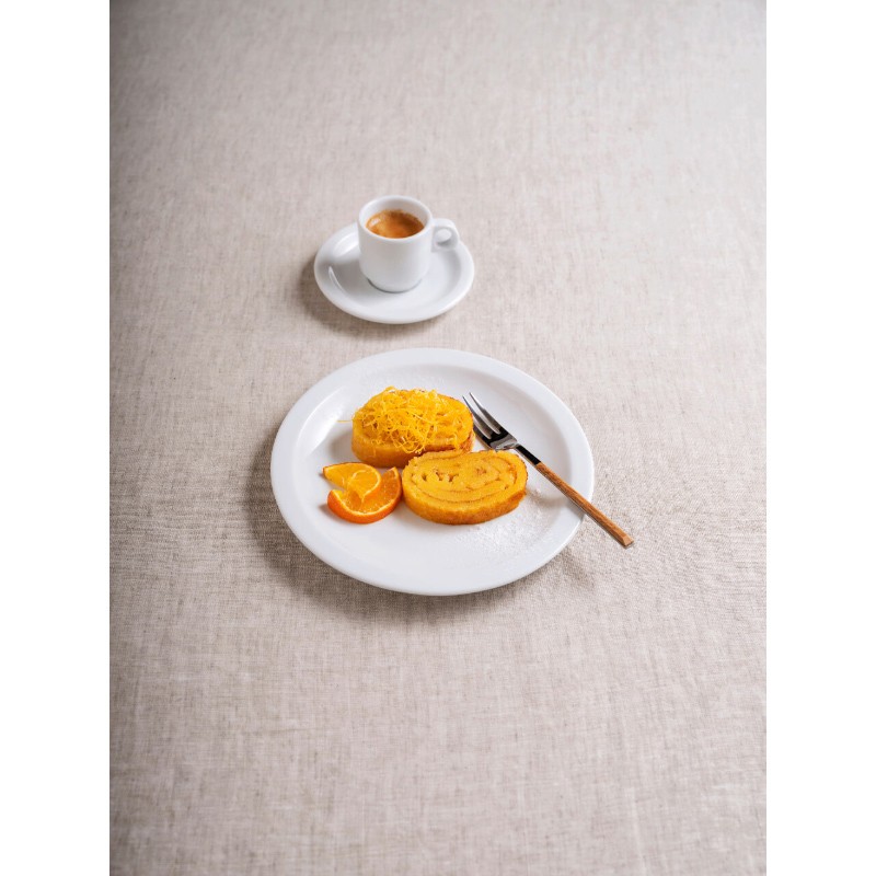 Piatto piano bianco madrid in porcellana cm 26 Rausa srl  in Linee