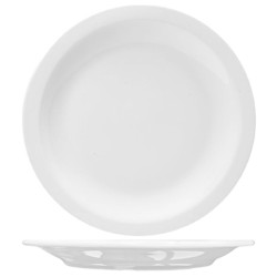 Piatto piano bianco madrid in porcellana cm 31 | Piatti da ristorante