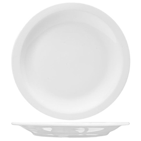 Piatto piano bianco madrid in porcellana cm 31 | Piatti da ristorante