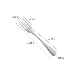 Forchetta tavola acciaio vintage retro   in Posate