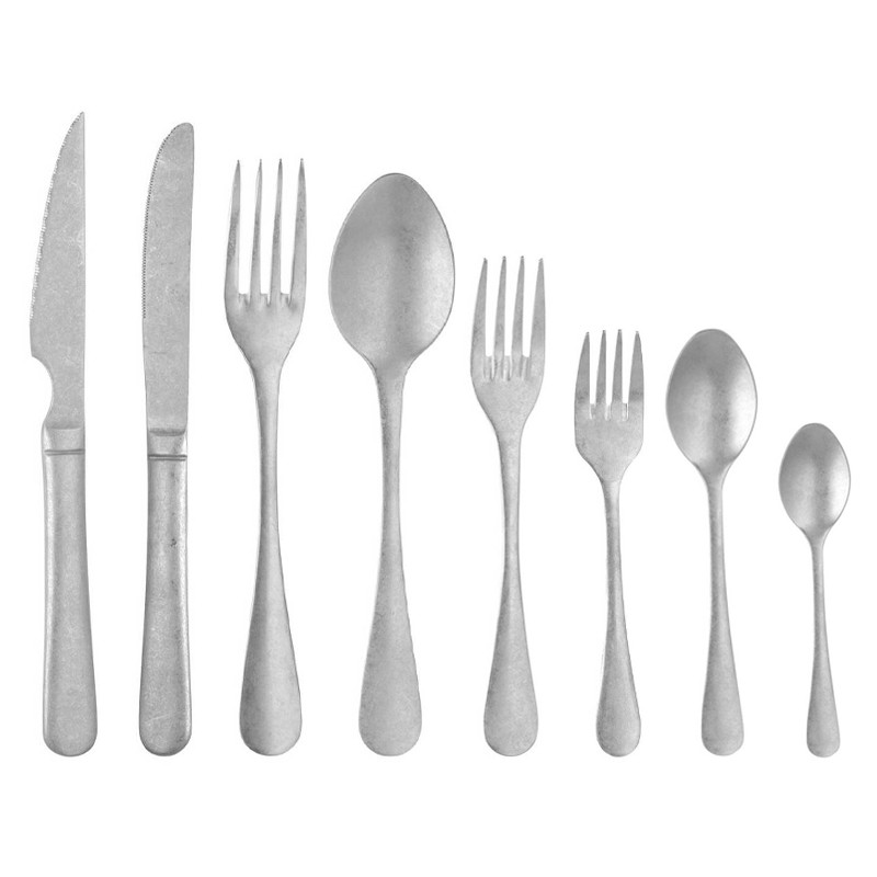 Forchettina dolce acciaio vintage retro   in Linee