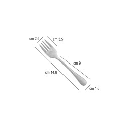 Forchettina dolce acciaio vintage retro   in Linee