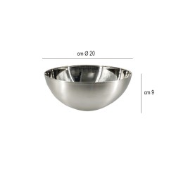 Ciotola bastardella in acciaio cm 20 Abert  in Cucina