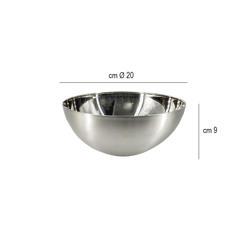 Ciotola bastardella in acciaio cm 20 Abert  in Cucina