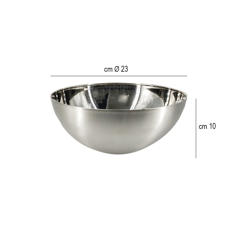 Ciotola bastardella in acciaio cm 23 Abert  in Cucina