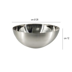 Ciotola bastardella in acciaio cm 26 Abert  in Cucina