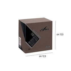 Tovaglioli di carta 25x25 cacao   in Tovaglioli monouso