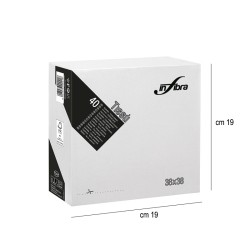 Tovaglioli di carta 38x38 bianco   in Tovaglioli monouso