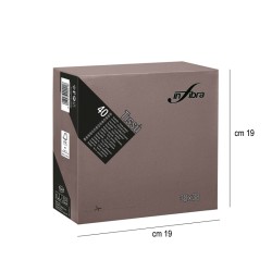 Tovaglioli di carta 38x38 cacao   in Tovaglioli monouso