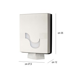 Dispenser asciugamani piegati a v bianco   in Dispenser bagno