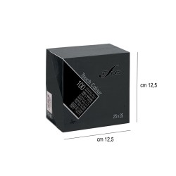 Tovaglioli di carta 25x25 nero   in Tovaglioli monouso