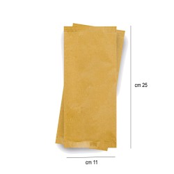 Porta posate con tovagliolo carta paglia   in Posate monouso