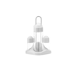 Set menage oliera pasha bianco| Portacondimenti | Rausa srl