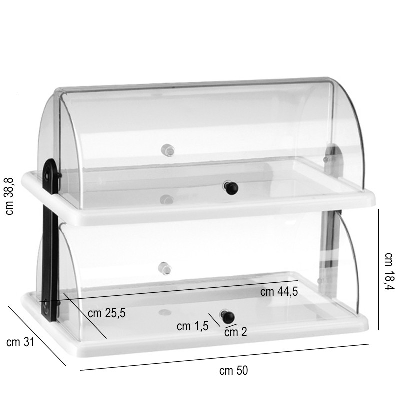 Vetrinetta brioches doppia Abert  in Buffet