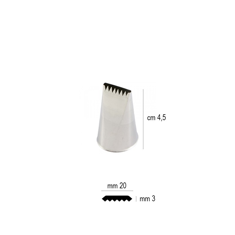 Bocchetta sac a poche delizia mm 20   in Sac a poche professionale