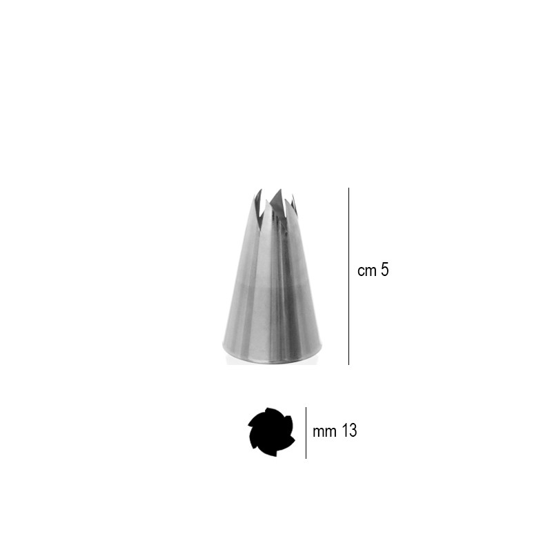 Bocchetta sac a poche fiore mm 13   in Sac a poche professionale