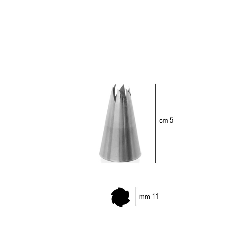 Bocchetta sac a poche fiore mm 11   in Sac a poche professionale