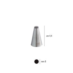 Bocchetta sac a poche stella francese mm 8   in Sac a poche professionale