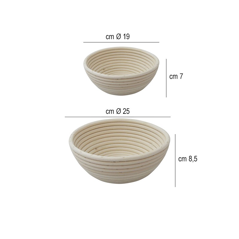 Cestino tondo per lievitazione pane   in Cucina