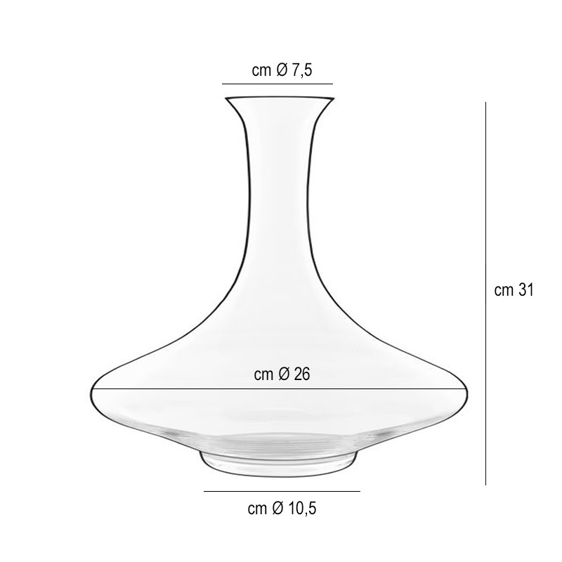 Caraffa decanter supremo litri 1,5 Bormioli Luigi  in Brocche e caraffe