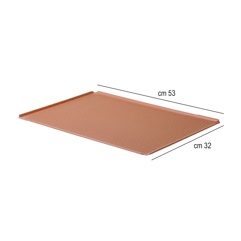 Teglia microforata antiaderente silicone cm 53x32 Rausa srl  in Teglie rettangolari