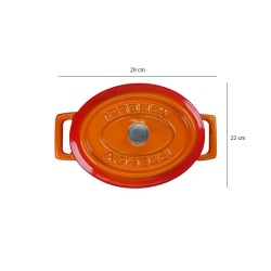 Casseruola ovale in ghisa Pentole Agnelli  in Cucina