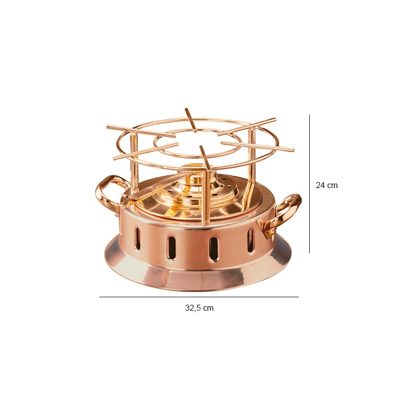 Flambeau in rame ad alcool Pentole Agnelli  in Cucina