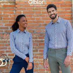 Camicia cameriere quadretti Giblors  in Camicie cameriere