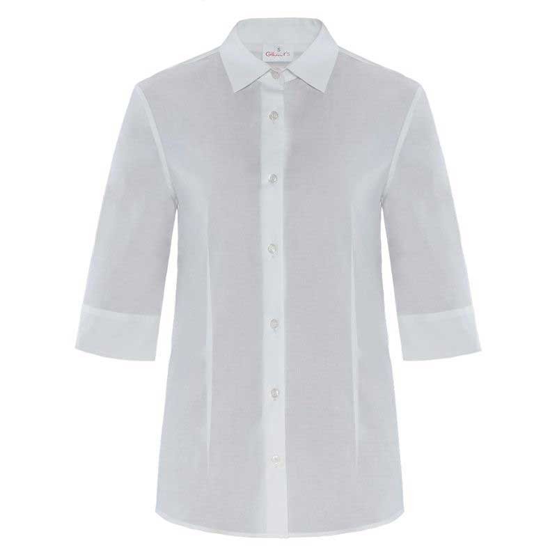 Camicia donna bianca manica 3/4 Giblors  in Camicie cameriere